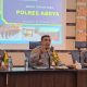 Konferensi pers polres abdya