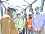 Plt Gubernur Tinjau Progres Pembangunan Jembatan Terpanjang di Aceh