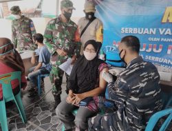 Gandeng PPKM Mikro Gampong Cot Ba’U, TNI Gelar Vaksinasi Dosis 2