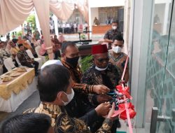 Abusyik dan Dirut Bank Aceh Resmikan Payment Point Kantor Bupati Pidie