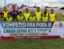 Menang 4-0, Tim Sepak Bola Aceh Tamiang Berpeluang Lolos ke PORA Aceh