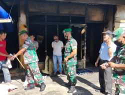 Dandim Abdya Berikan Bantuan untuk Korban Kebakaran di Babahrot