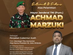 Kepala BKPSDM Pidie Sampaikan Selamat ke Pj Gubernur Aceh