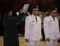 Pj Bupati Bireuen dan Abdya Dilantik, Ini Pesan Pj Gubernur Aceh