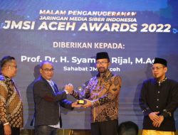 Prof Syamsul Rijal Raih JMSI Aceh Award