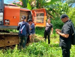 Polres Nagan Raya Tangkap 6 Pelaku Ilegal Mining, Satu Unit Alat Berat Ikut Diamankan