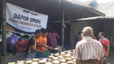 Bantu Rohingya, ASAR Humanity Aceh Dirikan Dapur Umum