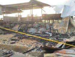 Lapak Kios Pedagang di Waduk Lhokseumawe Diduga Dibakar Sengaja dengan Bom Molotov