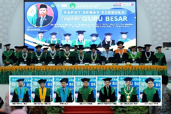 Prosesi pengukuhan Guru Besar UIN Ar-Raniry Banda Aceh, Kamis, 2 Maret 2023. (Dok. Humas UINAR).