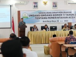 Safaruddin Buka Kegiatan Sosialisasi Draft Perubahan UUPA di Abdya
