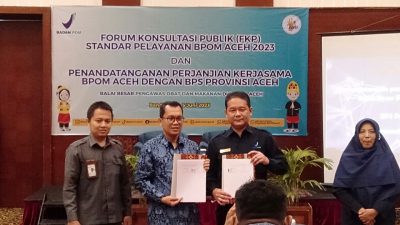 BBPOM dan BPS Aceh Kerja Sama Demi Tingkatkan Layanan