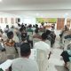 Imum Chik Gampong dalam Kabupaten Abdya, mengikuti kegiatan pembekalan kelembagaan Baitul Mal Gampong (BMG), di aula lantai dasar Masjid Agung Baitul Ghafur, Blangpidie, Rabu, 6 Desember 2023.