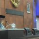 Sekda Aceh, Bustami, SE, M.Si, saat membacakan Penyampaian Pendapat Akhir Gubernur Aceh terhadap Rancangan Qanun Program Legislasi Aceh Tahun 2023 di Gedung Utama DPRA, Banda Aceh, Jum'at 29 Desember 2023. (Foto: ist).