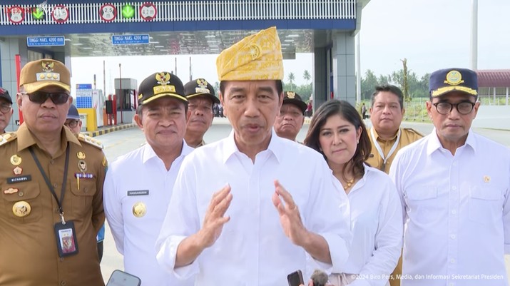 Presiden Jokowi di Kabupaten Batubara, Provinsi Sumatra Utara, 7 Februari 2024. (Tangkapan Layar Youtube Sekretariat Presiden)